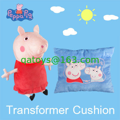 Amortiguadores y almohadas reversibles del juguete de la felpa del cerdo de Peppa de la moda para el lecho