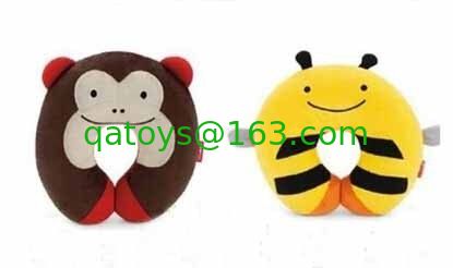 Almohada del cuello del bebé del amortiguador de asiento de carro del niño del mono/de la abeja modificada para requisitos particulares