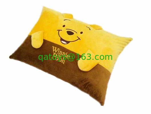 Amarillo de la almohada del bebé de Winnie the Pooh de la felpa de la historieta de Disney de la moda
