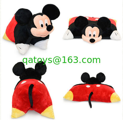 Amortiguadores y almohadas lindos de Disney Mickey Moue con la cabeza de Mickey de la felpa
