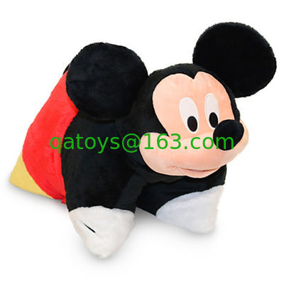 Amortiguadores y almohadas lindos de Disney Mickey Moue con la cabeza de Mickey de la felpa