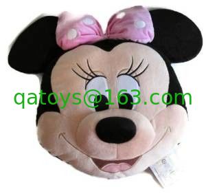 Cojines para la cabeza de Disney Minnie Mouse, color negro y rosa, almohadas para ropa de cama