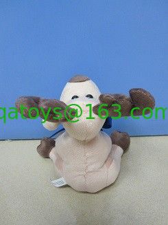 Peluches grandes de los alces/del reno de los juguetes de la felpa de la Navidad con la cinta