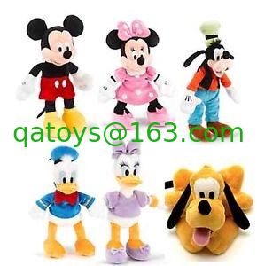 la felpa original de Disney del sistema completo de los 22cm juega peluches de la familia de Disney