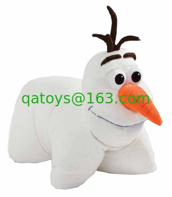 Amortiguadores y almohadas congelados Disney personalizados de Olaf 18 pulgadas en blanco