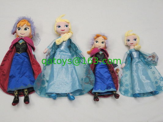Conjunto completo de personajes de la familia Frozen de Disney, juguetes de peluche de dibujos animados para coleccionar