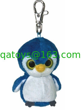 Regalos negros, grises de la promoción del llavero del juguete de la felpa del peluche del pingüino el 12cm