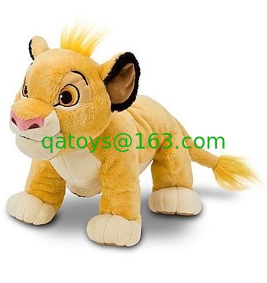 Animales de relleno personalizados Rey León Simba juguete de peluche, naranja