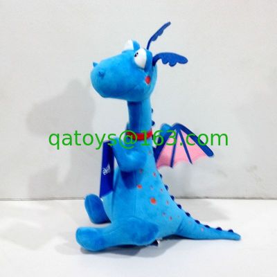 juguetes rellenos historieta azul linda de la felpa del dragón de los 30cm Disney doc. McStuffins