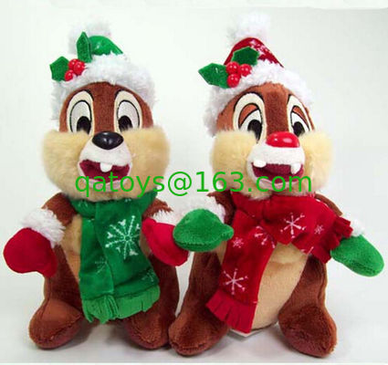 20cm dibujos animados Disney juguetes de peluche Dale y Chip Charistmas animales rellenos