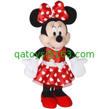Felpa roja Minnie Mouse de Disney de la moda para los juguetes rellenos día de San Valentín