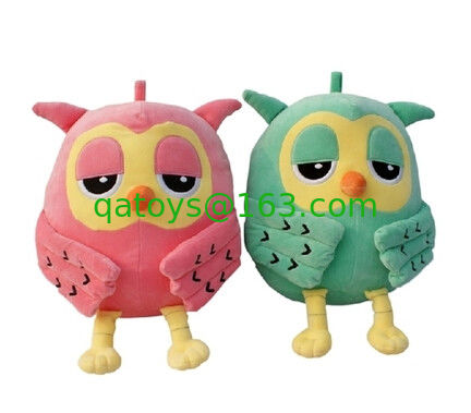 Animales del Bosque Azul y Naranja Búho Juguete de Plush Relleno Para Regalos de Promoción