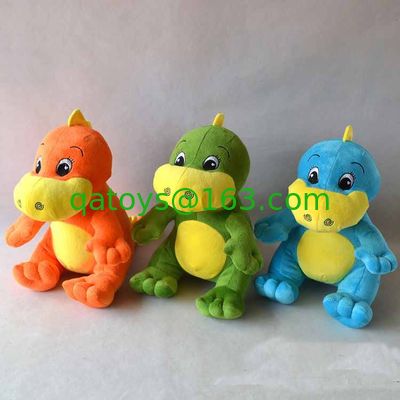 Juguetes del peluche del dragón de Dino de los animales del bosque, verde/azul/gris