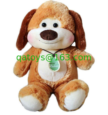 10 pulgadas Niños Encantadores Pequeños Animales Repletos Perro de peluche con insignia