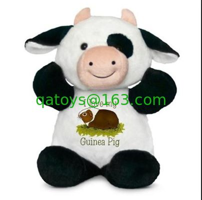 Juguetes modificados para requisitos particulares del peluche de la vaca de Milka de la moda en blanco y negro