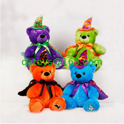 juguetes rellenos para la promoción, juguetes suaves de la felpa del oso de peluche de 12inch Halloween