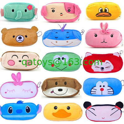 Caja de lápiz animal linda de los niños/bolso fresco del lápiz de la felpa para la escuela
