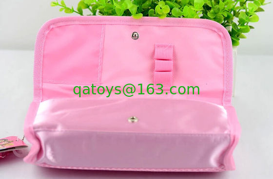 Princesa púrpura/del rosa Plush Pencil Bag de Disney con la cremallera para los regalos de la promoción