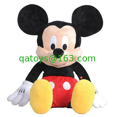 Juguetes de la felpa de la música de Disney Mickey Mouse, juguetes rosa de los amigos que hablan y rojo