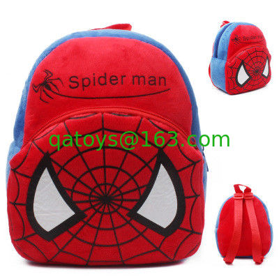 Cartoon Spiderman niños mochilas escolares personalizadas suave peluche