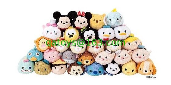 Hot Disney Tsum Tsums Colección de juguetes de peluche para teléfonos móviles limpiador de pantalla bolso llavero