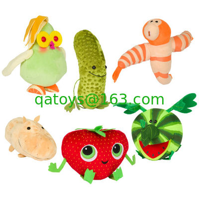 Sexy dibujos animados nublados con una oportunidad de albóndigas 2 fresas y bayas rellenas de juguetes suaves de peluche