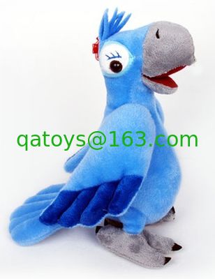 Rio 2 Blue Boy Juguetes de dibujos animados llenos de joyas para promoción y regalos