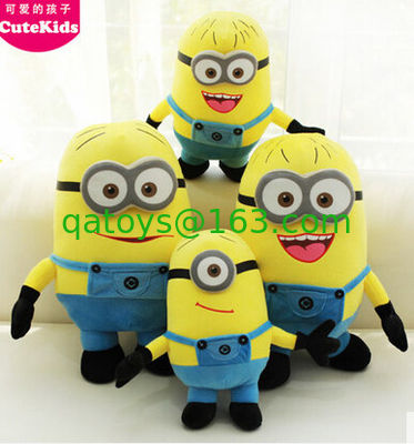 Cariñosos juguetes de peluche Despicable Me Minion con figura de acción de ojos en 3D