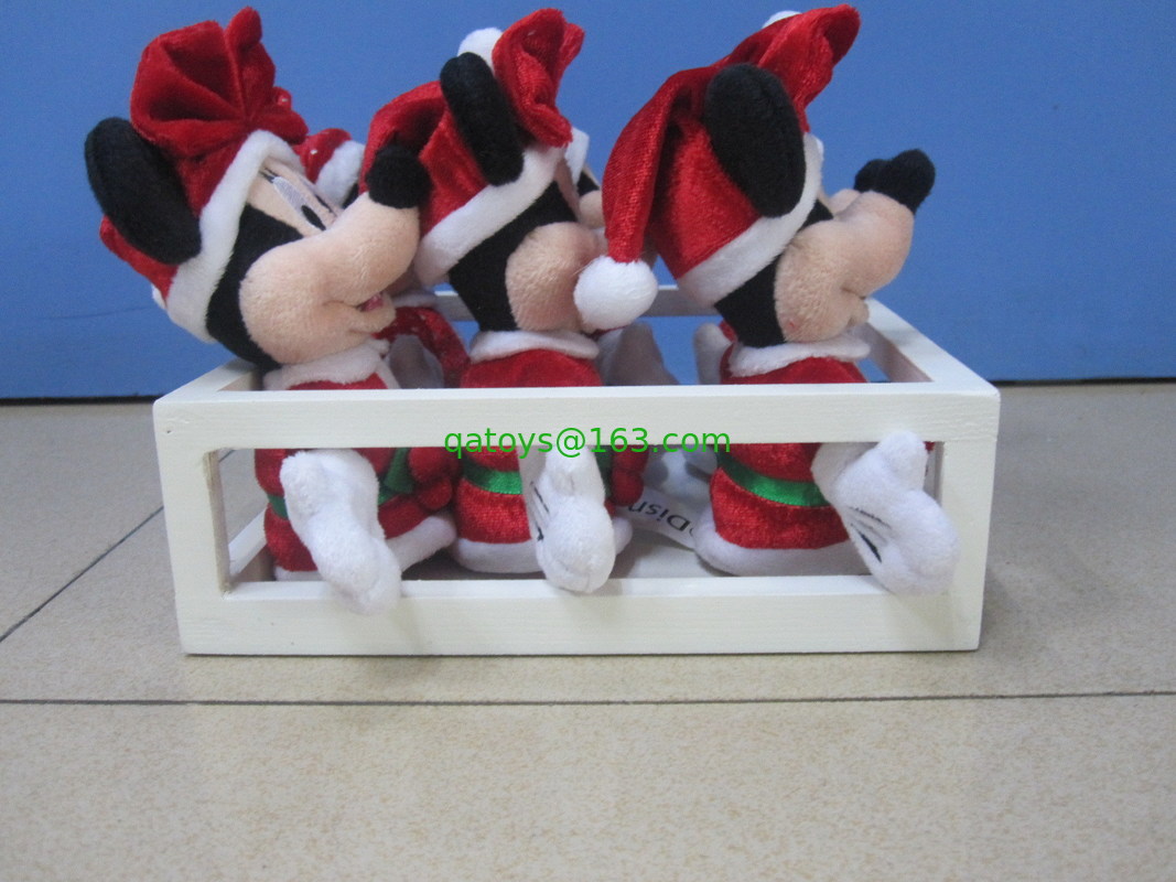 10cm Completo Original Familia Disney juguetes blandos en bandeja para Navidad