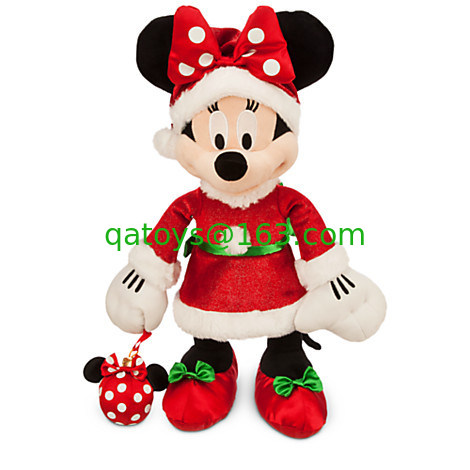 Juguetes de encargo lindos de la felpa de Minnie Mouse de la Navidad de la tienda de Disney de los juguetes de la felpa para el CE del partido aprobado