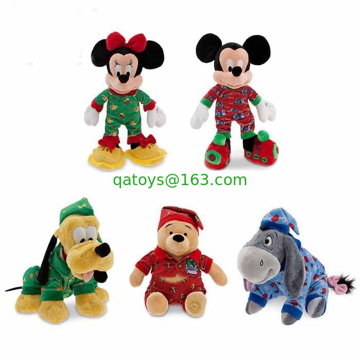 Azul lindo de la promoción del día de fiesta de la Navidad de los juguetes rellenos de Disney de la ropa de noche