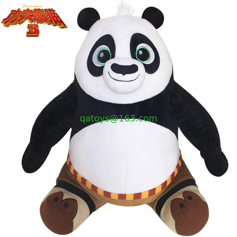 Nueva juguetes rellenos de la felpa del Po de la panda de la actitud de la sentada de la panda 3 de Kungfu historieta