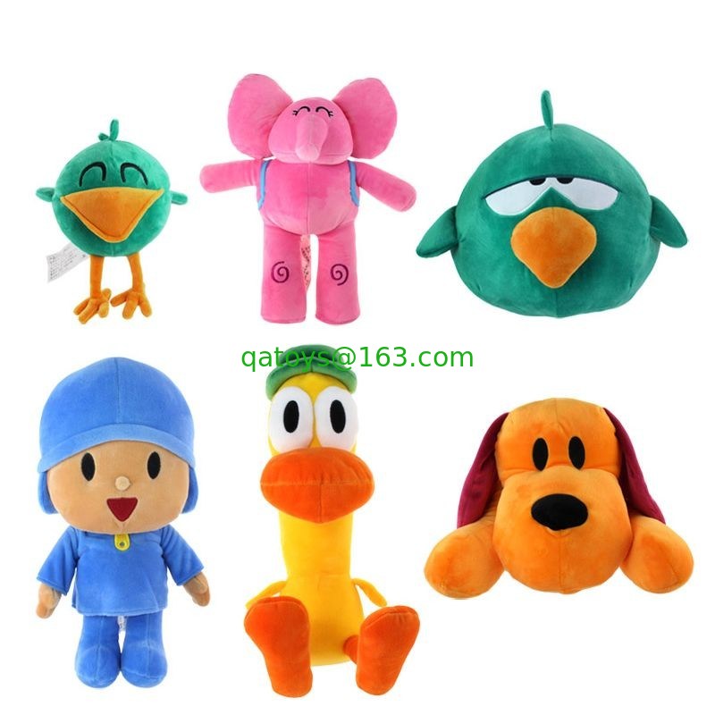 Pequeños juguetes rellenos Pocoyo preciosos de la felpa de la historieta para la promoción los 20cm