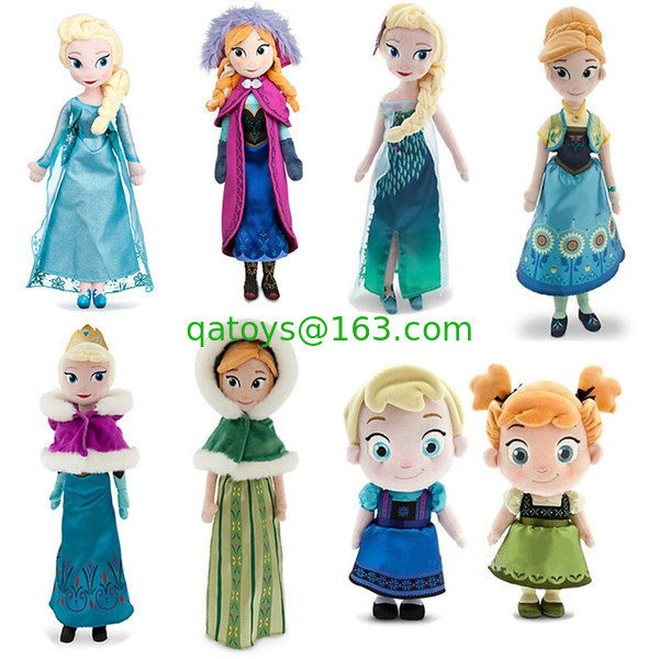 Ana y Elsa congeladas Disney juguetes de peluche dibujos animados suave muñeca rellena 20 pulgadas
