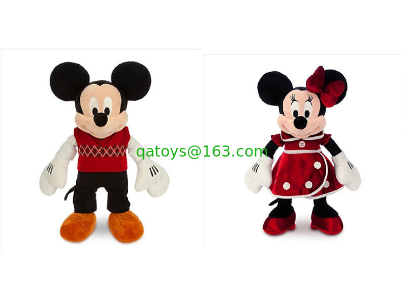 Peluches Navidad Minnie Mouse y Mickey Mouse Disney 40cm