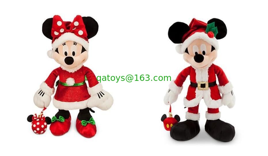 Moda Navidad Mickey Mouse y Minnie Mouse Disney Peluches 40cm