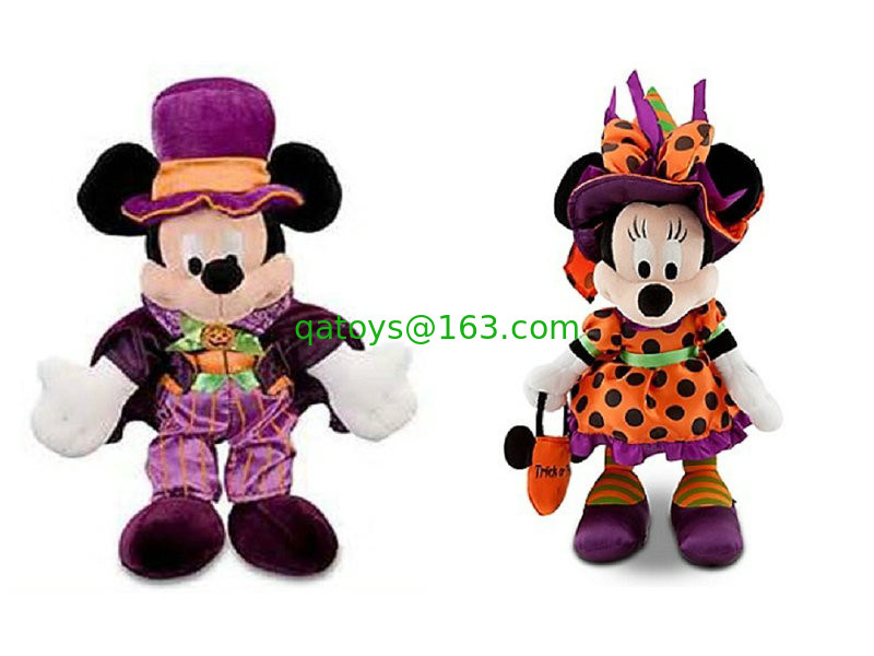 La felpa anaranjada de Disney del día de Halloween juega caracteres rellenos Disney de 16 pulgadas