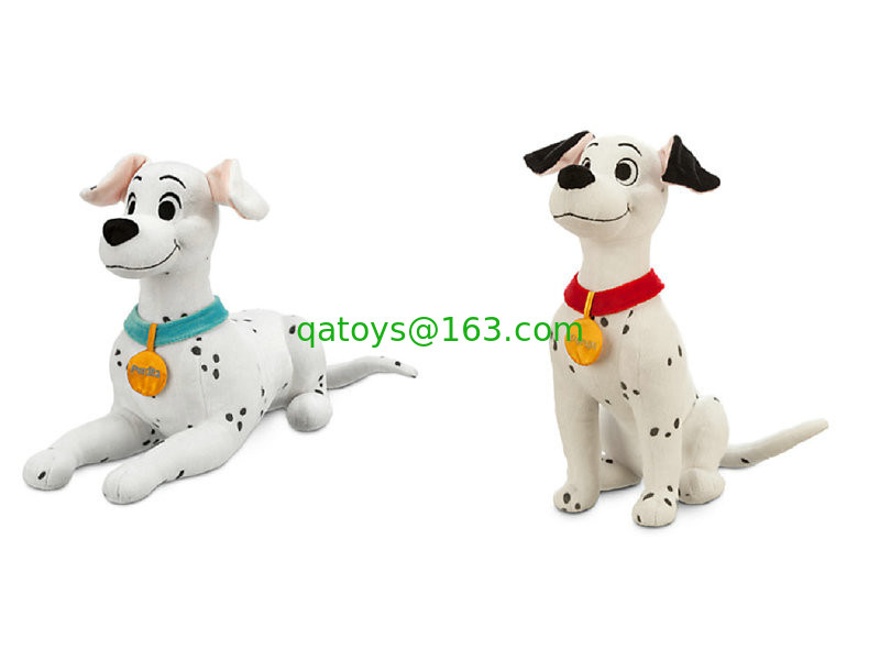 Peluches Disney Pongo y Perdita, 101 animales de peluche dálmatas, lindos juguetes suaves