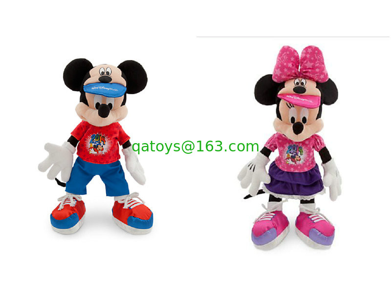 Moda Original Deportivo Mickey Mouse y Minnie Mouse Disney juguetes de peluche de 12 pulgadas