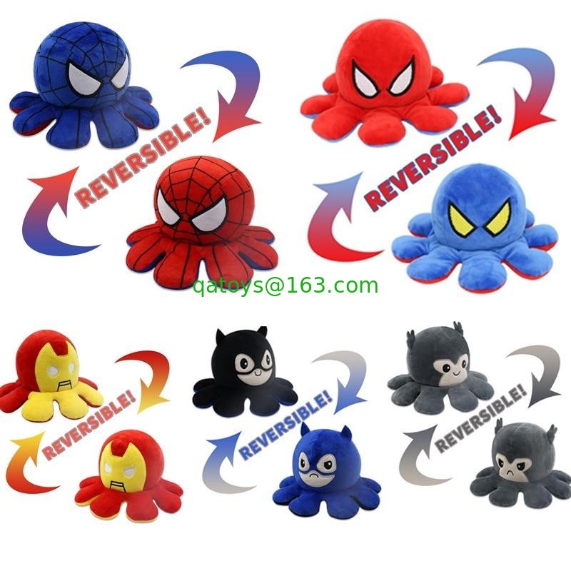 Juguetes suaves rellenos superhombre negro de la felpa de la muñeca de la historieta de los superhéroes de la maravilla para la colección