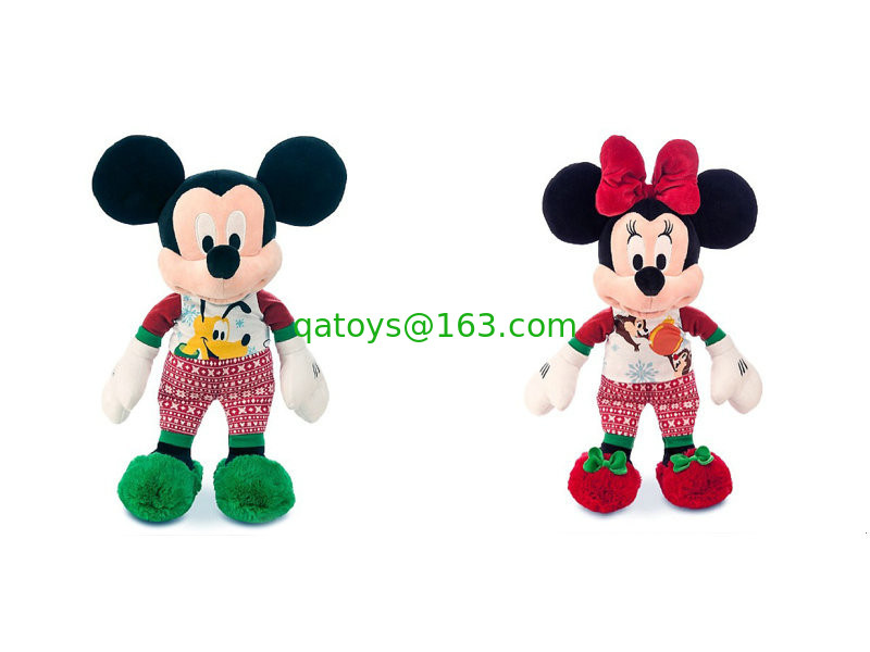 La felpa linda de Disney de la moda juega la Navidad Mickey y la altura de Minnie Mouse los 40cm