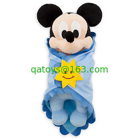 La muñeca de la felpa de Mickey Mouse de los bebés de Disney/la felpa originales juega color del azul de los 30cm