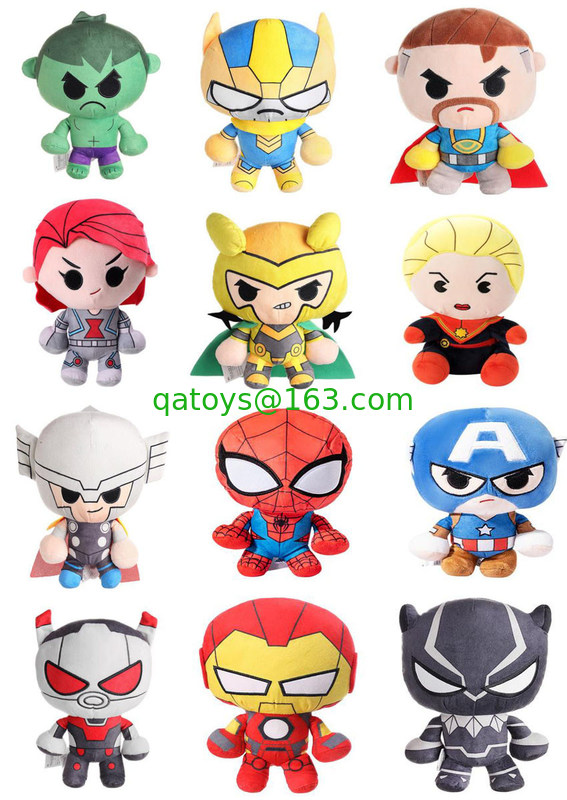 Original Marvel/Spiderman/Iron Man/Thor juguetes de peluche de 10 pulgadas