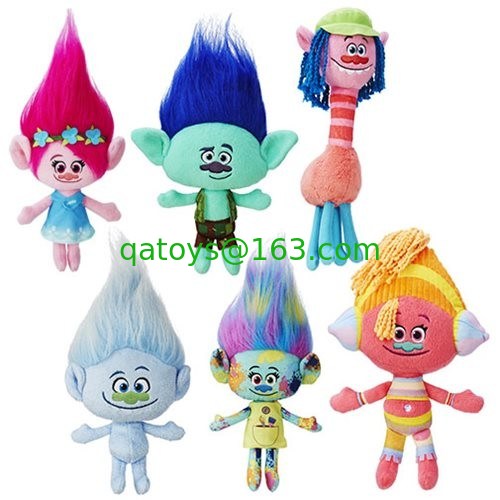 12 pulgadas de dibujos animados llenos de Disney juguetes de peluche encantadores nuevos trolls para niños regalo