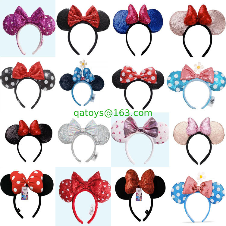 Disney original Plush head band Sequins head band 23cm