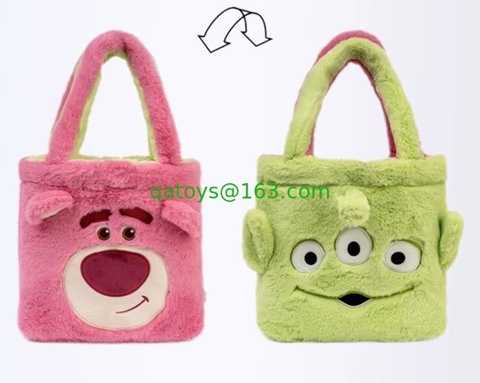 New Disney Women Reversable Cross HandBags Purse bag Plush bags