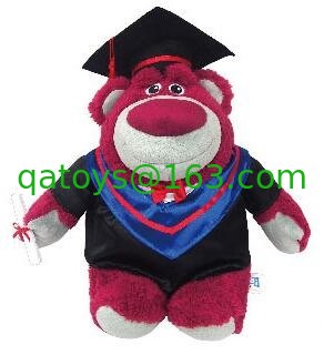Los juguetes de la felpa de Berrybear Disney de la graduación de Lotso, Toy Story 3 porciones-O'-Huggin' llevan los juguetes mimosos de Disney 10 pulgadas