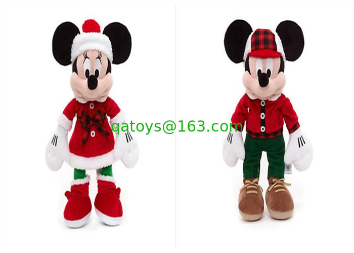 Nueva Navidad de Disney 2017 Mickey Mouse y Minnie Mouse juguetes de peluche de 18 pulgadas