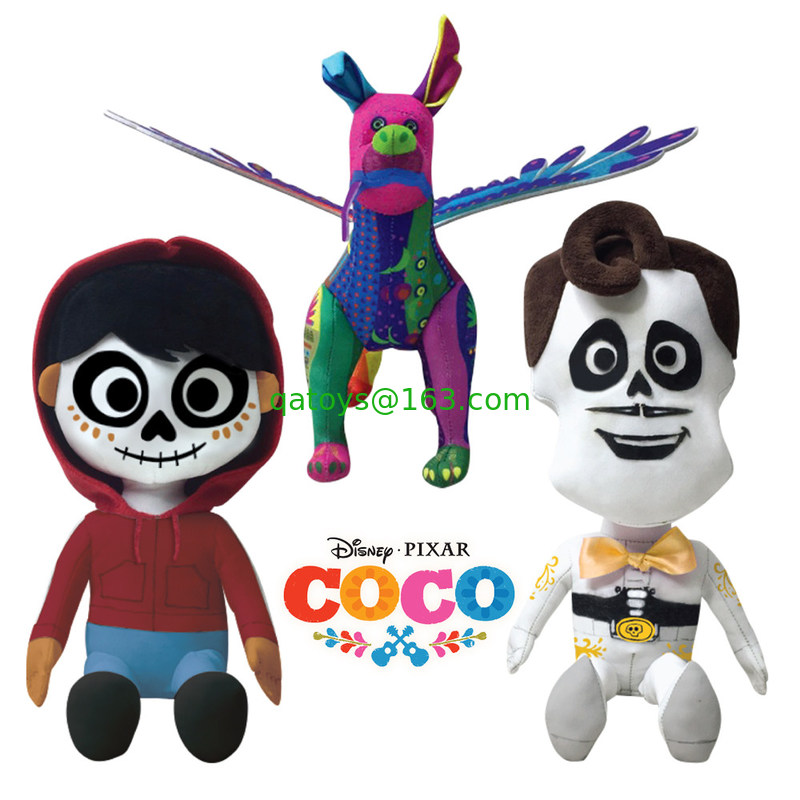 Nuevo dibujo animado Coco Disney Pixar juguetes de peluche 12 pulgadas para niños y promoción