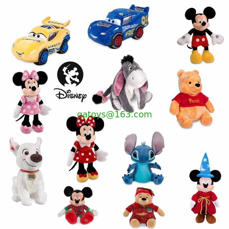 Coche de competición de los juguetes de la felpa original divertida de Disney y Mickey suaves Minnie